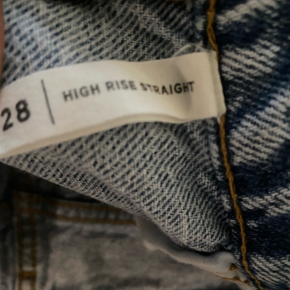 pacsun cropped high rise straight jean 28 - Picture 2 of 5